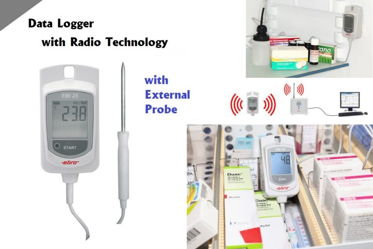 EBI 25-TE Wireless Temperature Data Logger with External Probe