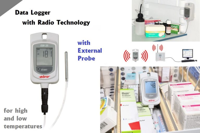EBI 25-TX Wireless Temperature Data Logger for High and Low Temperatures