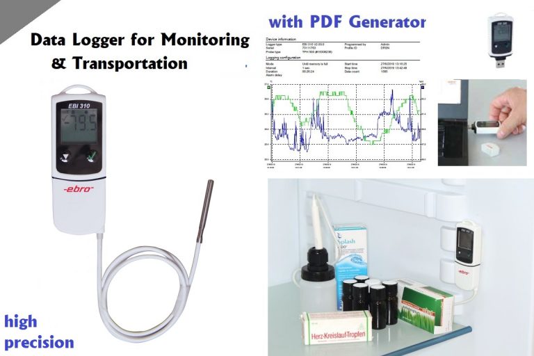 EBI 310 TE – Multi-Use PDF Data Logger with External Precision Temperature Probe