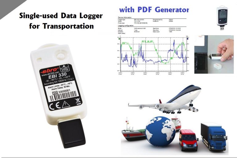 EBI 330-T30 – Single-Use PDF Data Logger
