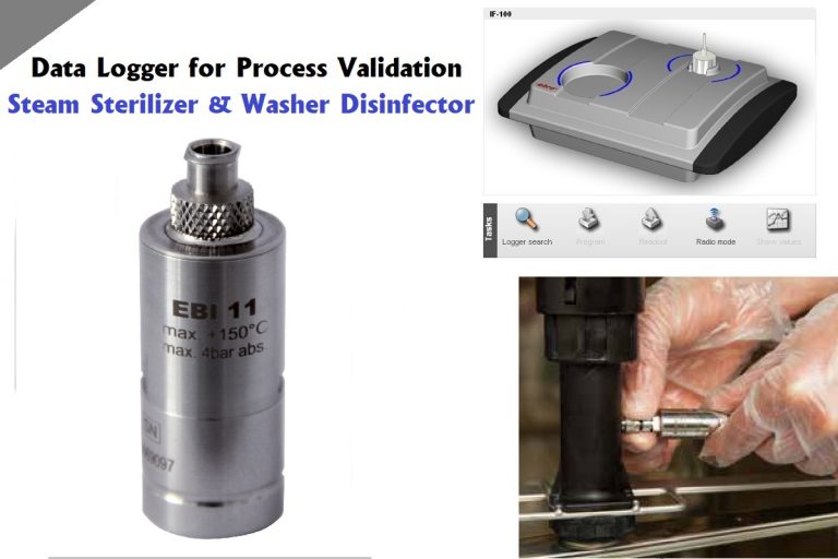 EBI 11-P111 Mini Temperature / Pressure Data Logger to Measure in Steam Sterilizers & Washer Disinfector