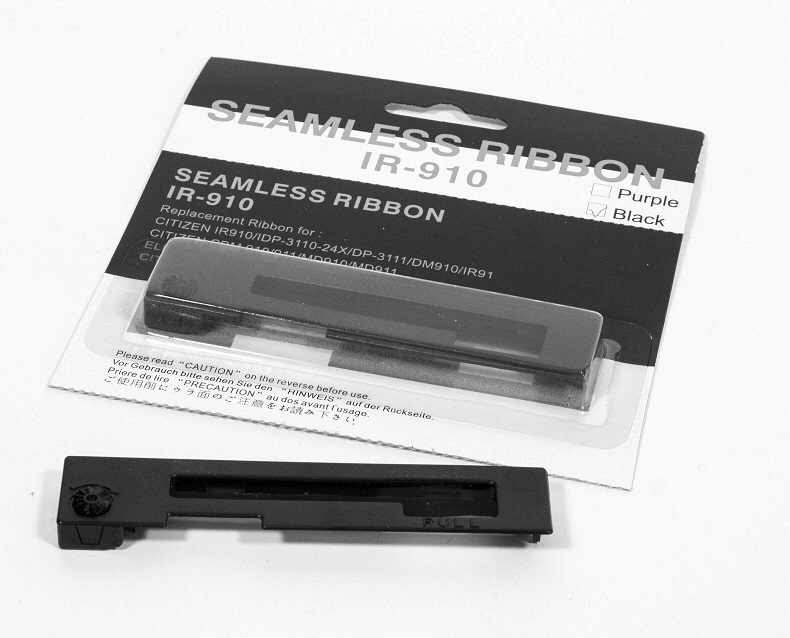 Spare ribbon for CBM910 printer, black, each