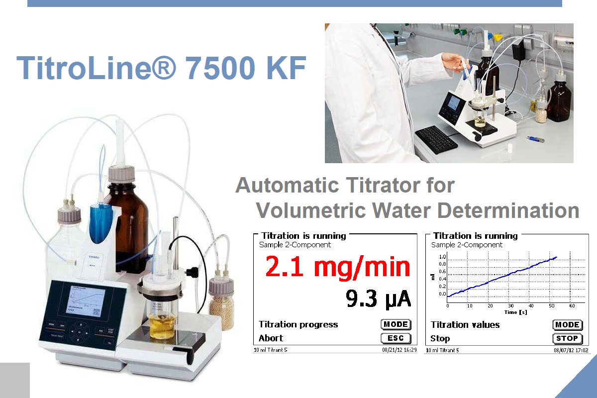 TitroLine® 7500 KF - Automatic Titrator for Volumetric Water Determination